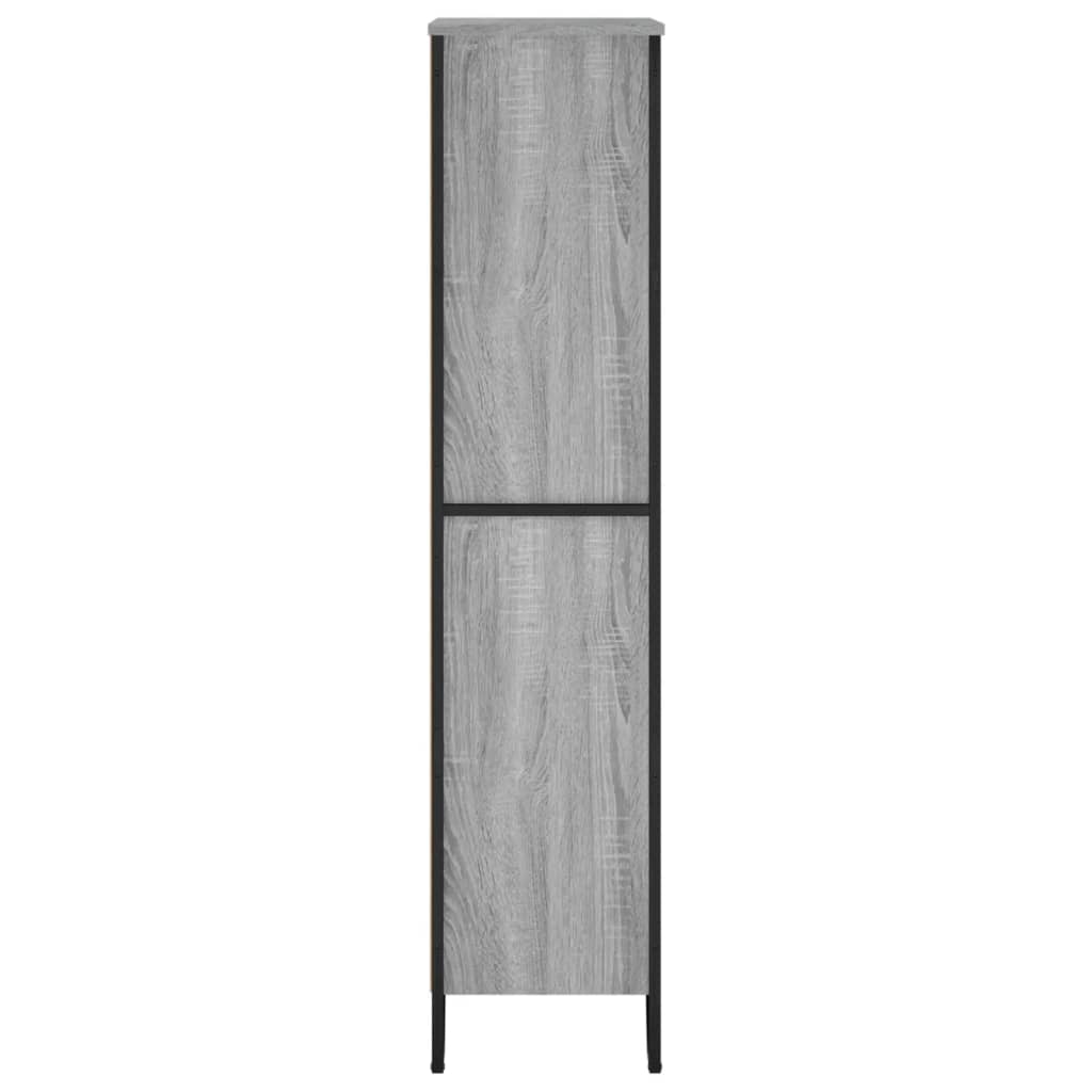 Βιβλιοθήκη Γκρι Sonoma 80x31x137,5 εκ. από Επεξεργ. Ξύλο
