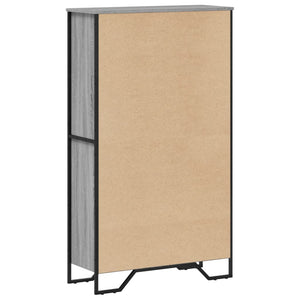 Βιβλιοθήκη Γκρι Sonoma 80x31x137,5 εκ. από Επεξεργ. Ξύλο