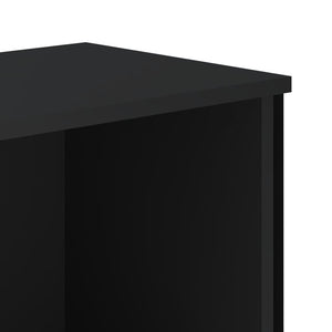 Παπουτσοθήκη Μαύρο 90x38x45,5 εκ. από Επεξεργασμένο Ξύλο