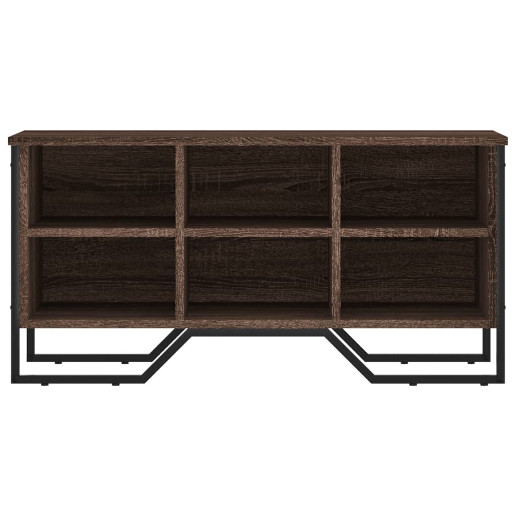 Παπουτσοθήκη Καφέ Δρυς 90x38x45,5 εκ. από Επεξεργ. Ξύλο - Pakobazaar