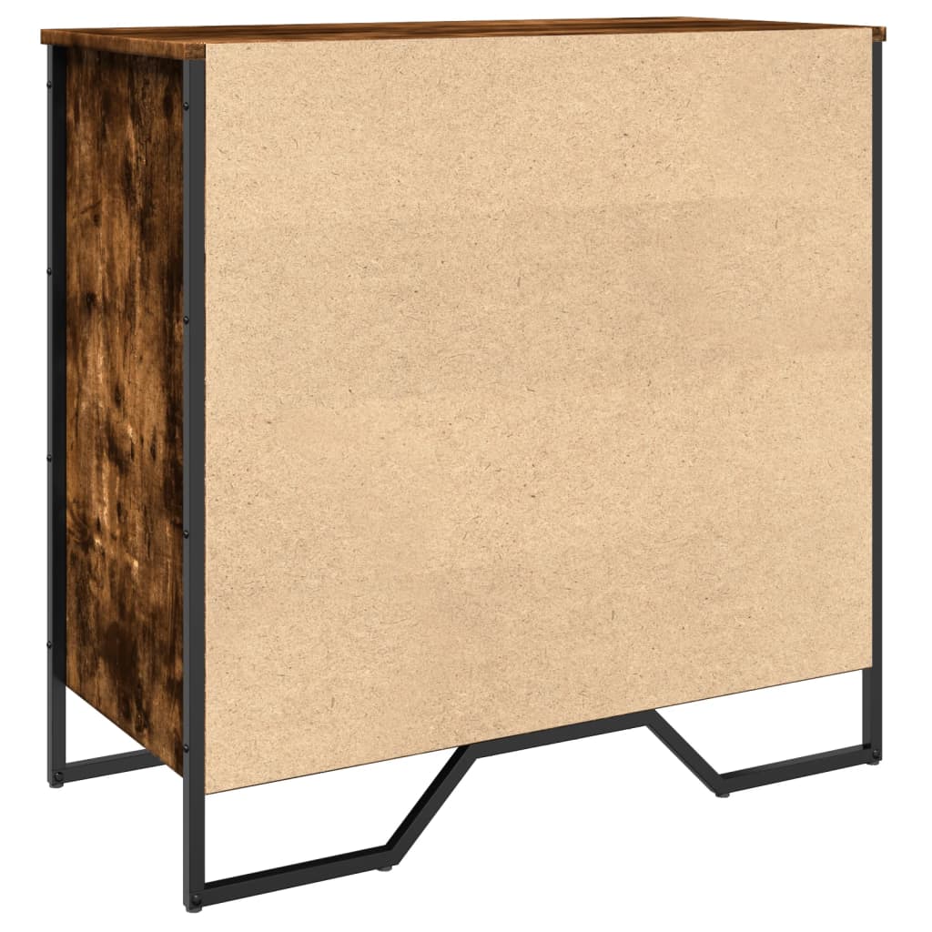 Παπουτσοθήκη Καπνιστή Δρυς 80x38x78 εκ. από Επεξεργασμένο Ξύλο - Pakobazaar