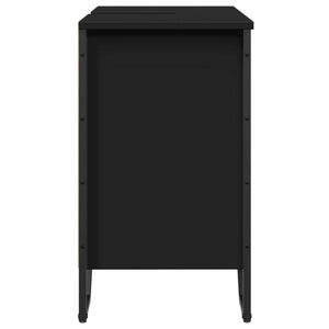 Ντουλάπι Νιπτήρα Μπάνιου Μαύρο 60x35x60 εκ. Επεξεργασμένο Ξύλο - Pakobazaar