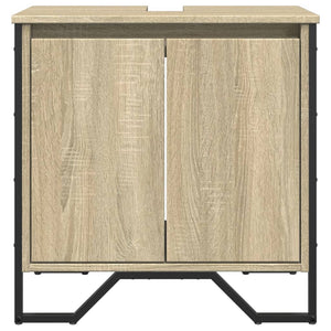 Ντουλάπι Νιπτήρα Μπάνιου Sonoma Δρυς 60x35x60 εκ. Επεξ. Ξύλο