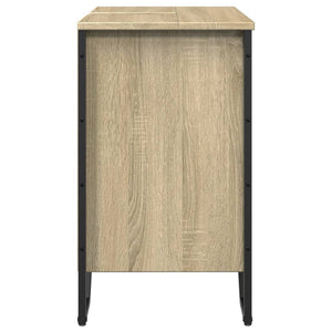 Ντουλάπι Νιπτήρα Μπάνιου Sonoma Δρυς 60x35x60 εκ. Επεξ. Ξύλο