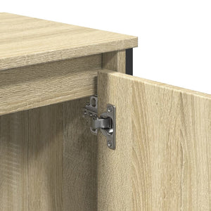 Ντουλάπι Νιπτήρα Μπάνιου Sonoma Δρυς 60x35x60 εκ. Επεξ. Ξύλο