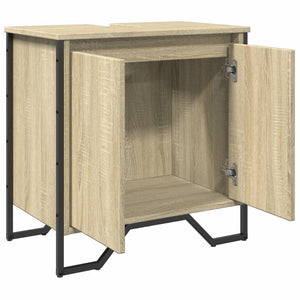 Ντουλάπι Νιπτήρα Μπάνιου Sonoma Δρυς 60x35x60 εκ. Επεξ. Ξύλο