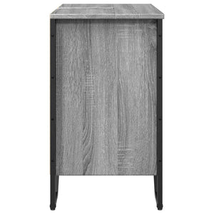 Ντουλάπι Νιπτήρα Μπάνιου Γκρι Sonoma 60x35x60 εκ. Επεξ. Ξύλο