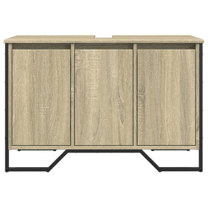 Ντουλάπι Νιπτήρα Μπάνιου Sonoma Δρυς 91x35x60 εκ. Επεξ. Ξύλο - Pakobazaar