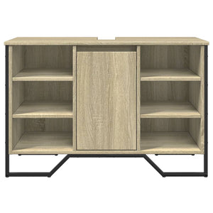 Ντουλάπι Νιπτήρα Μπάνιου Sonoma Δρυς 91x35x60 εκ. Επεξ. Ξύλο