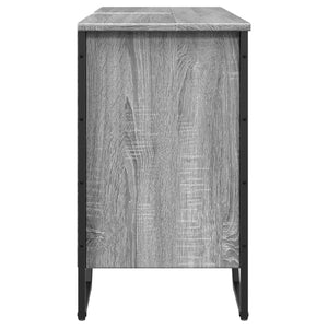 Ντουλάπι Νιπτήρα Μπάνιου Γκρι Sonoma 91x35x60 εκ. Επεξ. Ξύλο - Pakobazaar