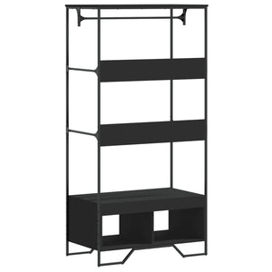 Ντουλάπα Μαύρη 90 x 50 x 180 εκ. από Επεξ. Ξύλο - Pakobazaar