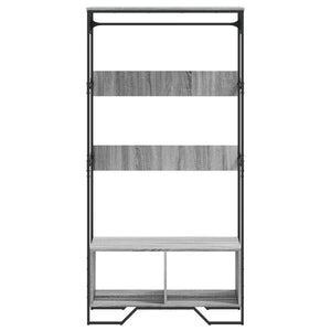 Ντουλάπα Γκρι Sonoma 90x50x180 εκ. από Επεξεργασμένο Ξύλο