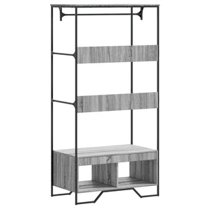 Ντουλάπα Γκρι Sonoma 90x50x180 εκ. από Επεξεργασμένο Ξύλο
