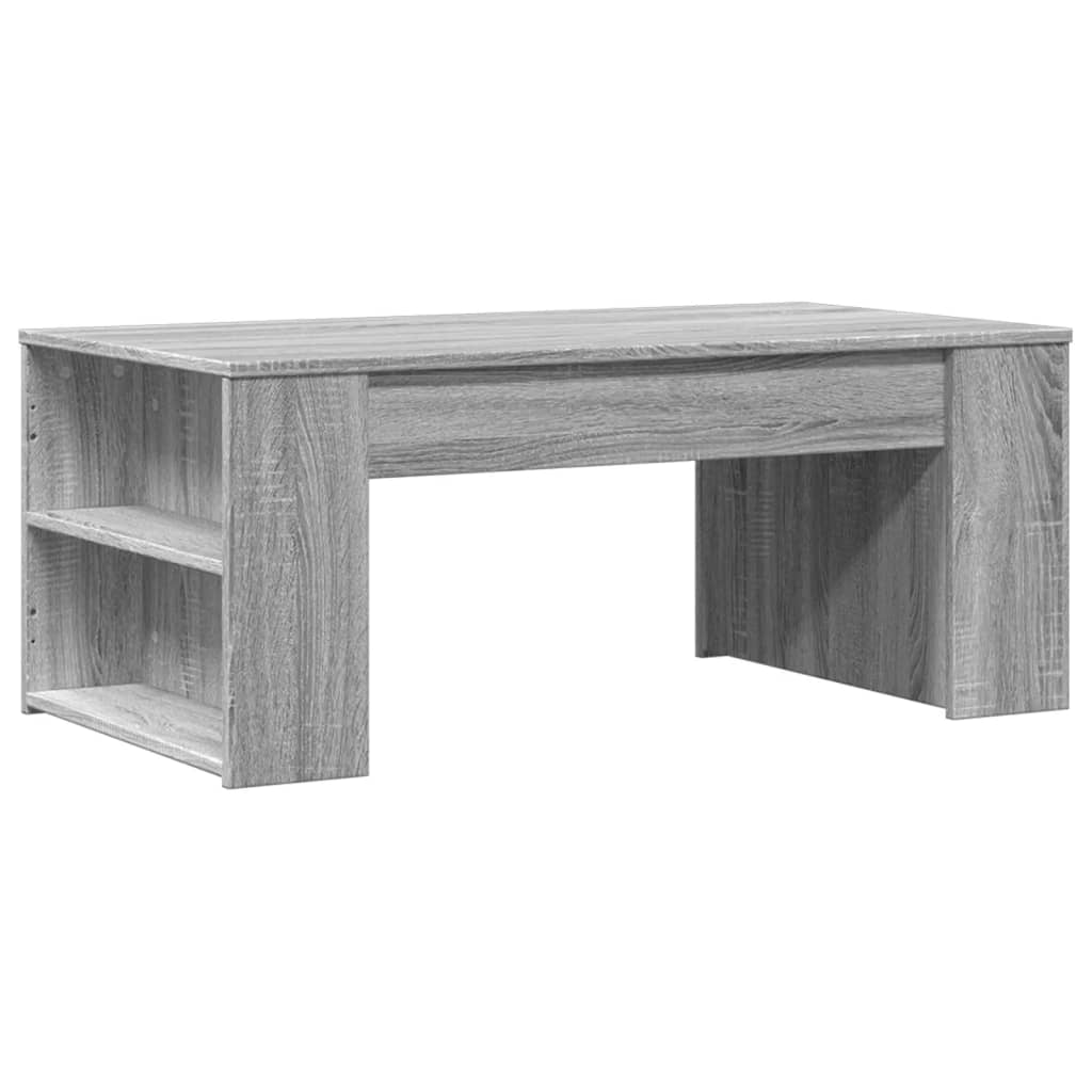 Τραπεζάκι Σαλονιού Γκρι Sonoma 102x55x42 εκ. Επεξεργασμένο Ξύλο - Pakobazaar