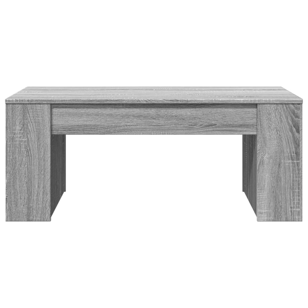 Τραπεζάκι Σαλονιού Γκρι Sonoma 102x55x42 εκ. Επεξεργασμένο Ξύλο - Pakobazaar