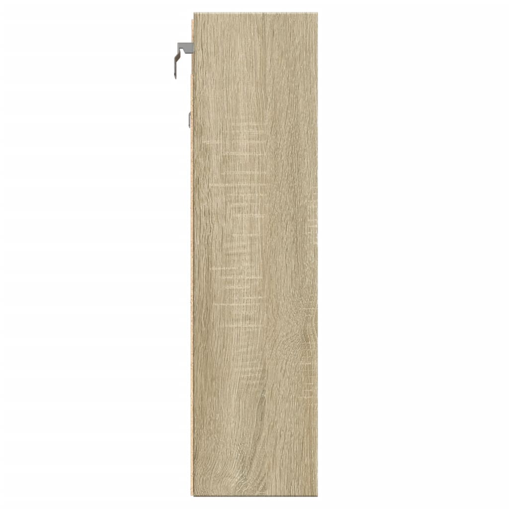 Βιτρίνα Χρώμα Sonoma Δρυς 100x15x58 εκ. από Επεξεργασμένο Ξύλο - Pakobazaar