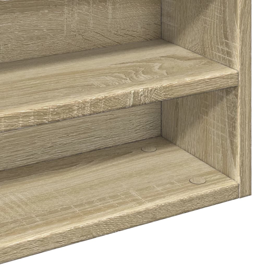 Βιτρίνα Χρώμα Sonoma Δρυς 100x15x58 εκ. από Επεξεργασμένο Ξύλο - Pakobazaar
