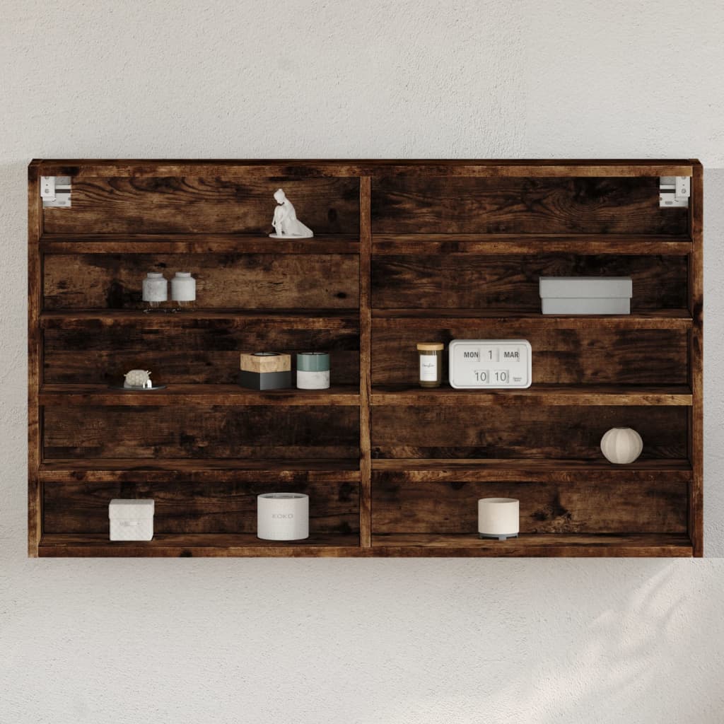 Βιτρίνα Καπνιστή Δρυς 100x15x58 εκ. από Επεξεργασμένο Ξύλο - Pakobazaar
