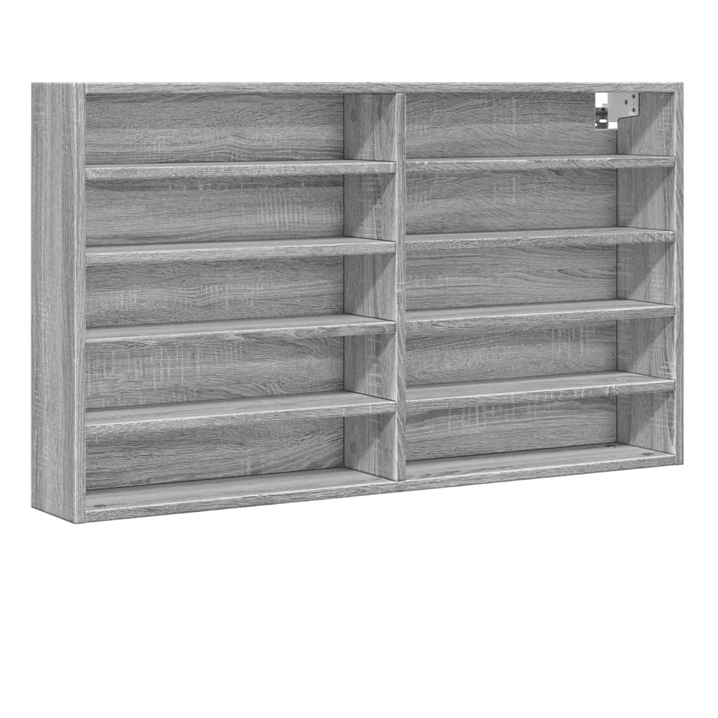 Βιτρίνα Γκρι Sonoma 100x15x58 εκ. από Επεξεργασμένο Ξύλο