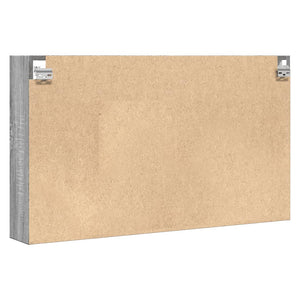 Βιτρίνα Γκρι Sonoma 100x15x58 εκ. από Επεξεργασμένο Ξύλο