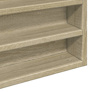 Βιτρίνα Χρώμα Sonoma Δρυς 100x8,5x75 εκ. από Επεξεργασμένο Ξύλο