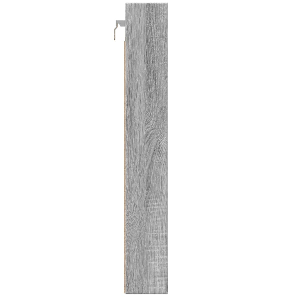 Βιτρίνα Γκρι Sonoma 100x8,5x58 εκ. από Επεξεργασμένο Ξύλο