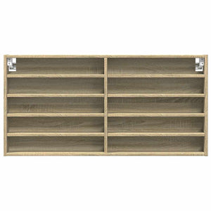 Βιτρίνα Χρώμα Sonoma Δρυς 100x8,5x50 εκ. από Επεξεργασμένο Ξύλο - Pakobazaar