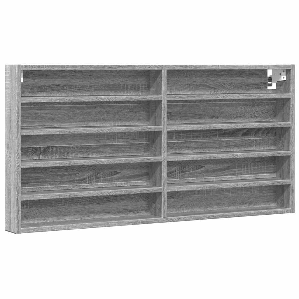 Βιτρίνα Γκρι Sonoma 100x8,5x50 εκ. από Επεξεργασμένο Ξύλο - Pakobazaar