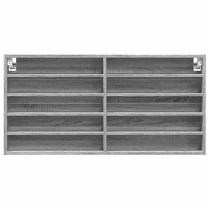 Βιτρίνα Γκρι Sonoma 100x8,5x50 εκ. από Επεξεργασμένο Ξύλο - Pakobazaar