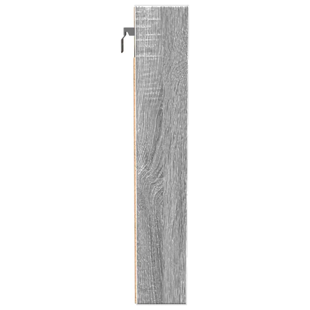 Βιτρίνα Γκρι Sonoma 100x8,5x50 εκ. από Επεξεργασμένο Ξύλο - Pakobazaar