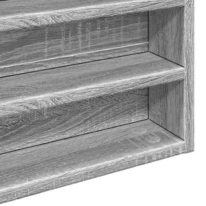Βιτρίνα Γκρι Sonoma 100x8,5x50 εκ. από Επεξεργασμένο Ξύλο - Pakobazaar