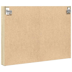 Βιτρίνα Χρώμα Sonoma Δρυς 80x8,5x58 εκ. από Επεξεργασμένο Ξύλο