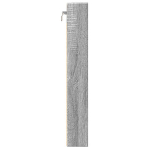 Βιτρίνα Γκρι Sonoma 80x8,5x58 εκ. από Επεξεργασμένο Ξύλο