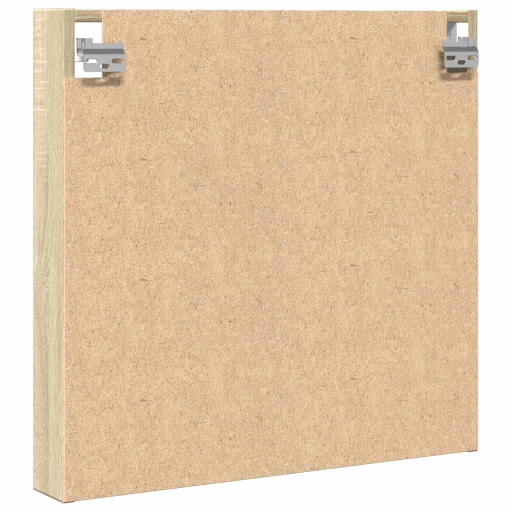 Βιτρίνα Χρώμα Sonoma Δρυς 60x8,5x58 εκ. από Επεξεργασμένο Ξύλο