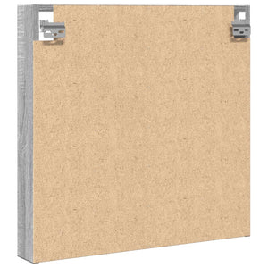 Βιτρίνα Γκρι Sonoma 60x8,5x58 εκ. από Επεξεργασμένο Ξύλο