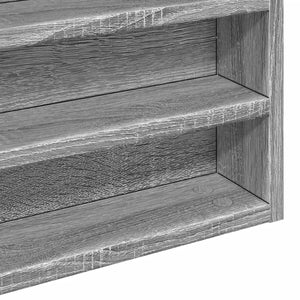 Βιτρίνα Γκρι Sonoma 60x8,5x58 εκ. από Επεξεργασμένο Ξύλο