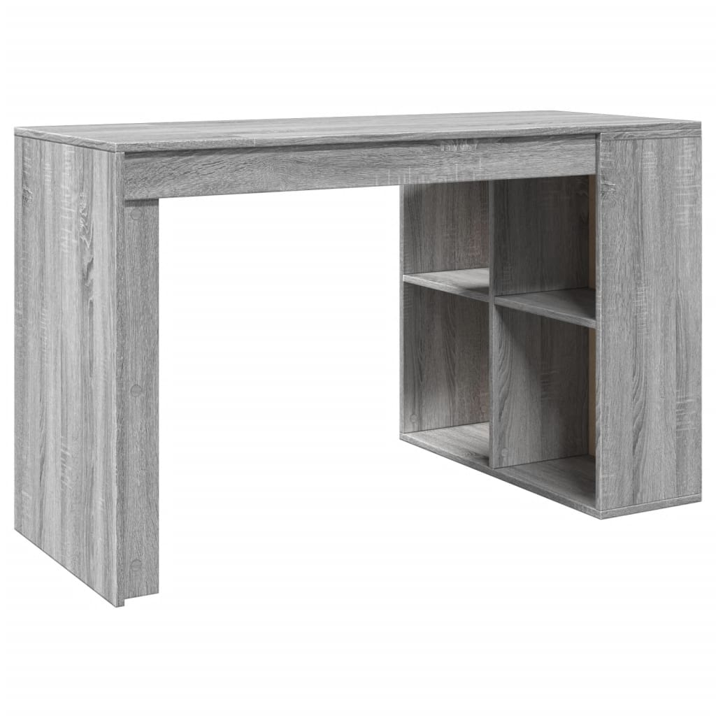 Γραφείο Γκρι Sonoma 123,5x73,5x75 εκ. από Επεξεργασμένο Ξύλο - Pakobazaar