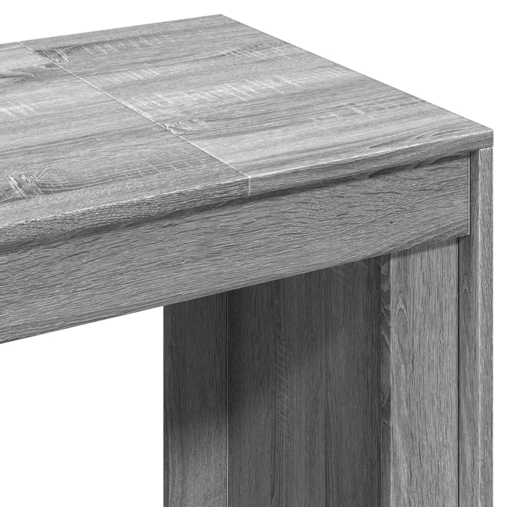 Γραφείο Γκρι Sonoma 123,5x73,5x75 εκ. από Επεξεργασμένο Ξύλο - Pakobazaar