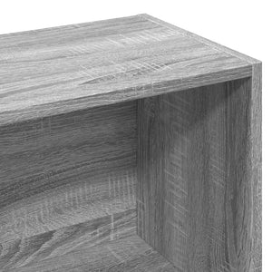 Βιβλιοθήκη Γκρι Sonoma 57x28,5x174 εκ. από Επεξεργασμένο Ξύλο