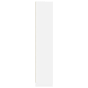Βιβλιοθήκη Λευκή 57 x 28,5 x 141 εκ. από Επεξεργασμένο Ξύλο