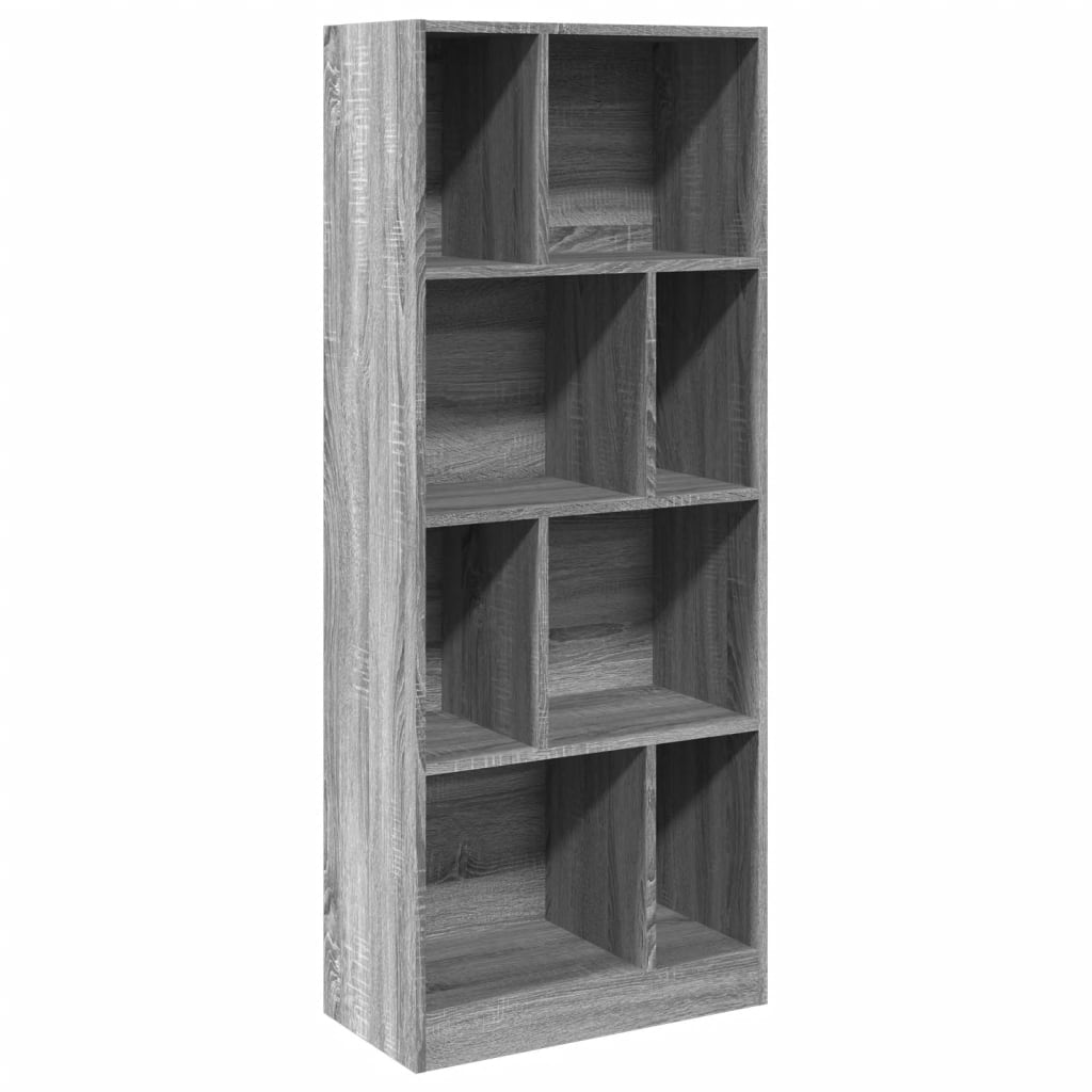 Βιβλιοθήκη Γκρι Sonoma 57x28,5x141 εκ. από Επεξεργασμένο Ξύλο