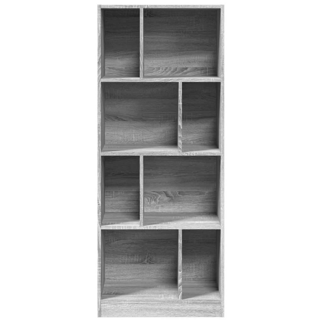 Βιβλιοθήκη Γκρι Sonoma 57x28,5x141 εκ. από Επεξεργασμένο Ξύλο