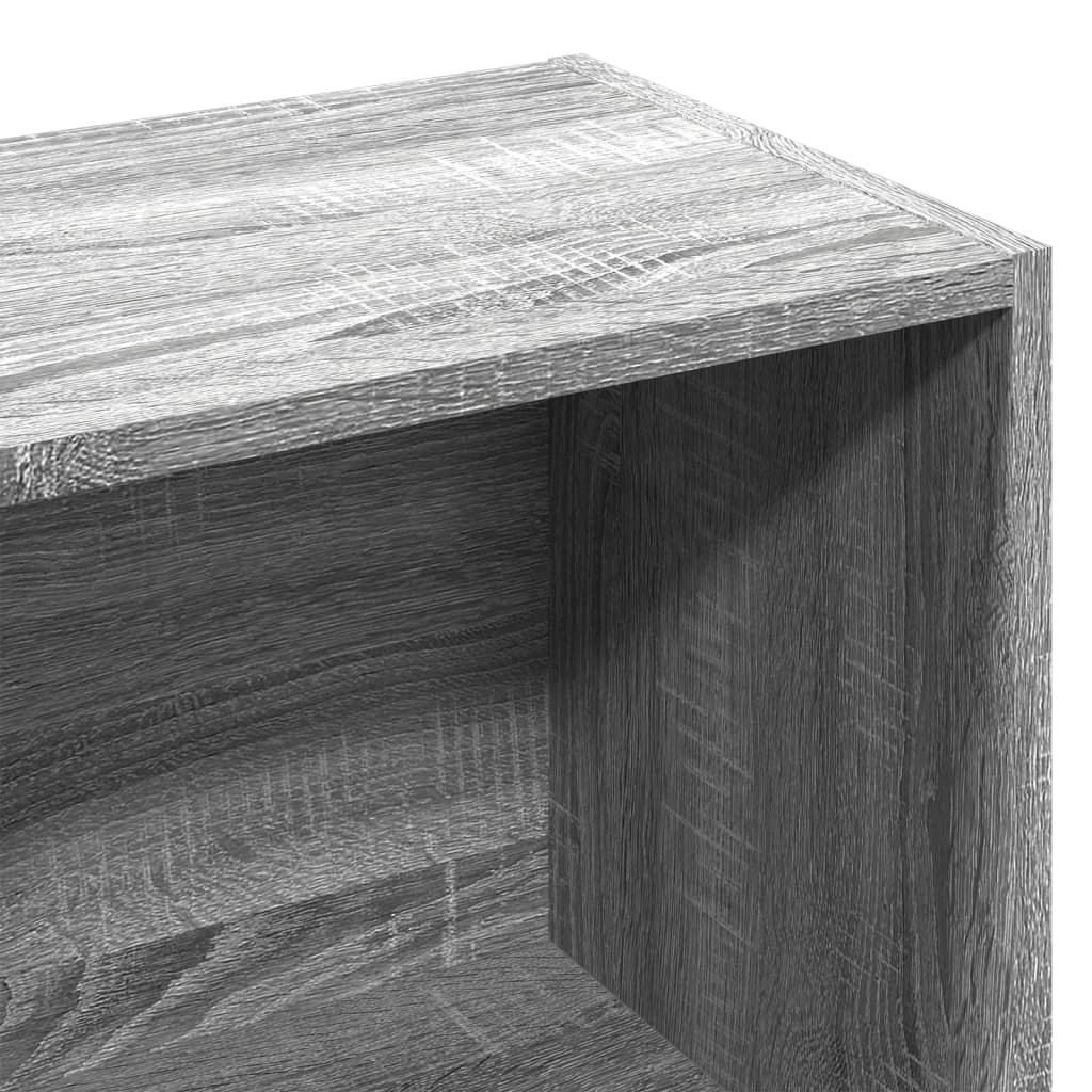 Βιβλιοθήκη Γκρι Sonoma 57x28,5x141 εκ. από Επεξεργασμένο Ξύλο