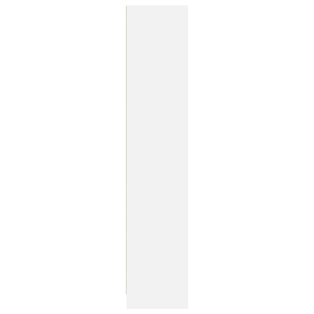 Βιβλιοθήκη Λευκή 57x28,5x107,5 εκ. από Επεξεργασμένο Ξύλο