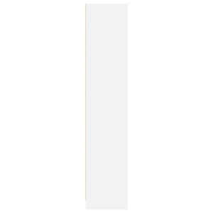Βιβλιοθήκη Λευκή 57x28,5x107,5 εκ. από Επεξεργασμένο Ξύλο