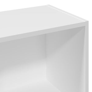 Βιβλιοθήκη Λευκή 57x28,5x107,5 εκ. από Επεξεργασμένο Ξύλο