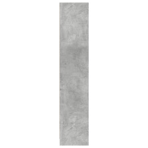 Βιβλιοθήκη Γκρι Σκυροδέματος 57x28,5x107,5 εκ. Επεξεργ. Ξύλο - Pakobazaar