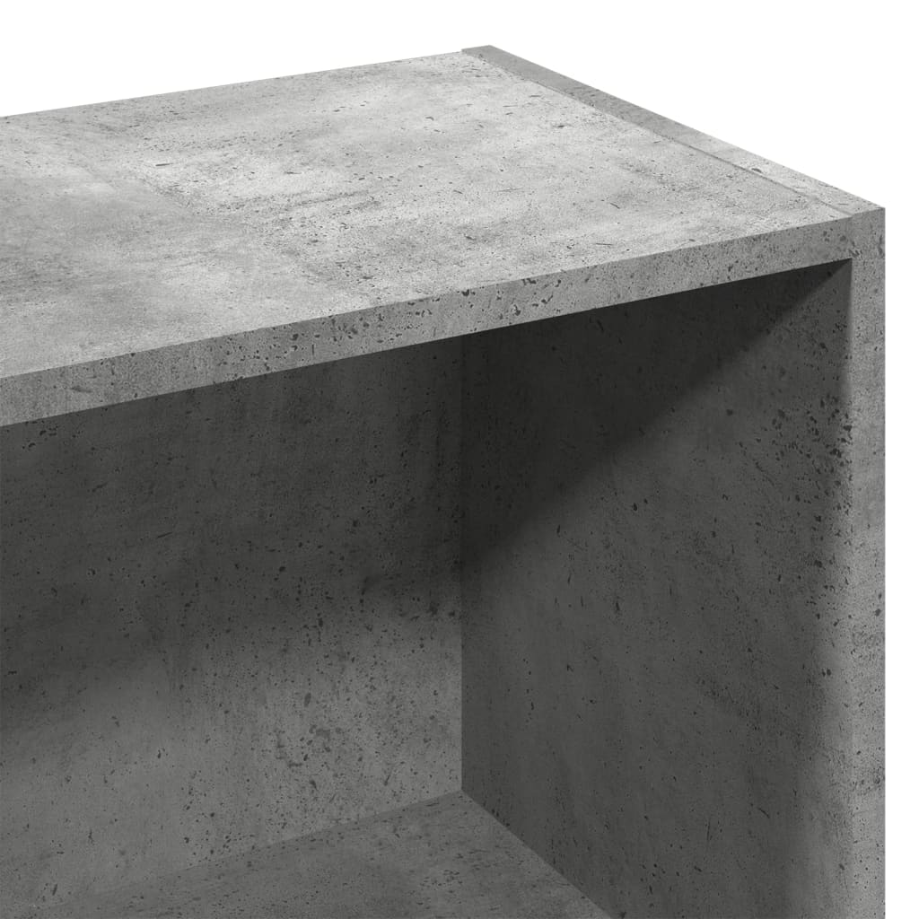 Βιβλιοθήκη Γκρι Σκυροδέματος 57x28,5x107,5 εκ. Επεξεργ. Ξύλο - Pakobazaar