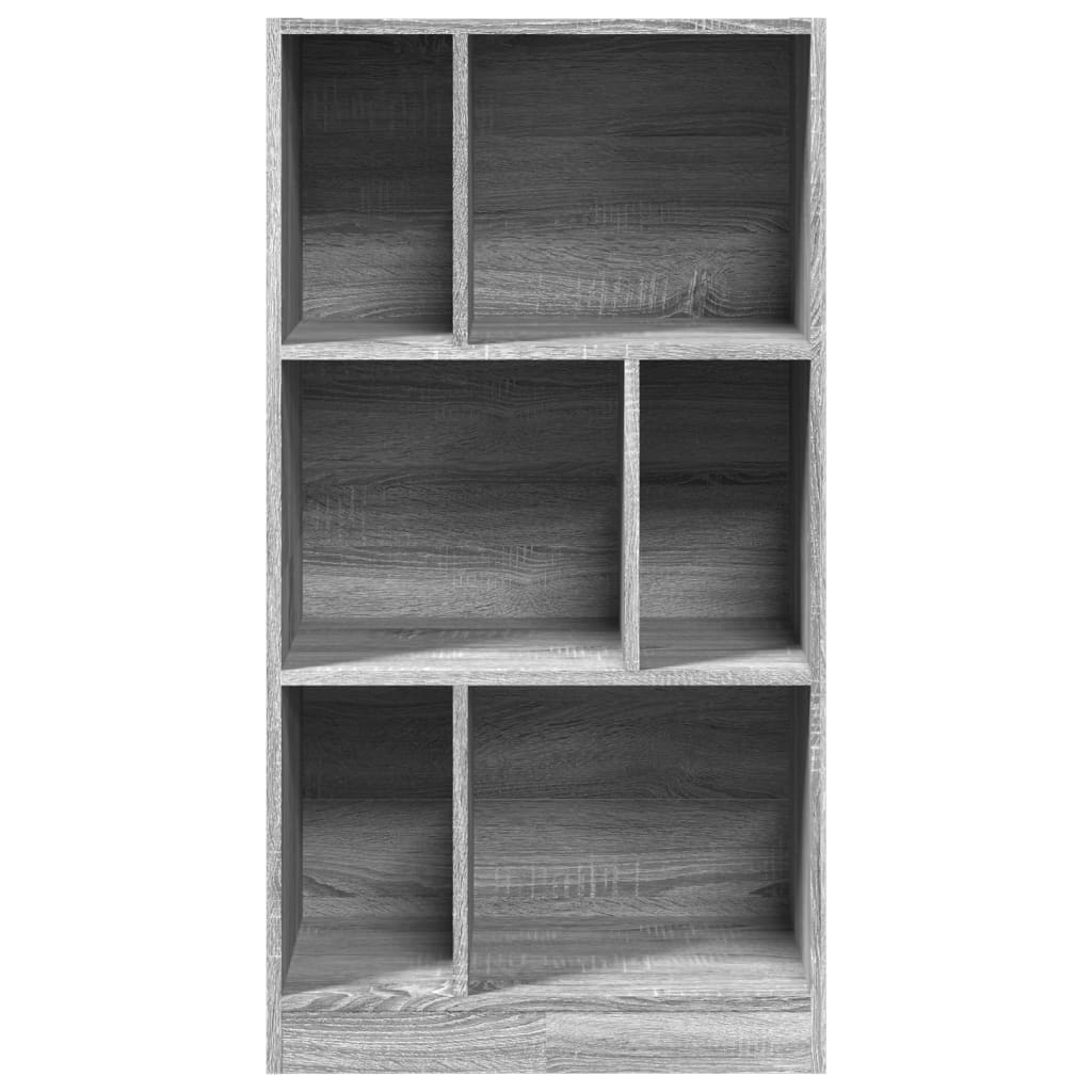 Βιβλιοθήκη Γκρι Sonoma 57x28,5x107,5 εκ. από Επεξεργασμένο Ξύλο - Pakobazaar