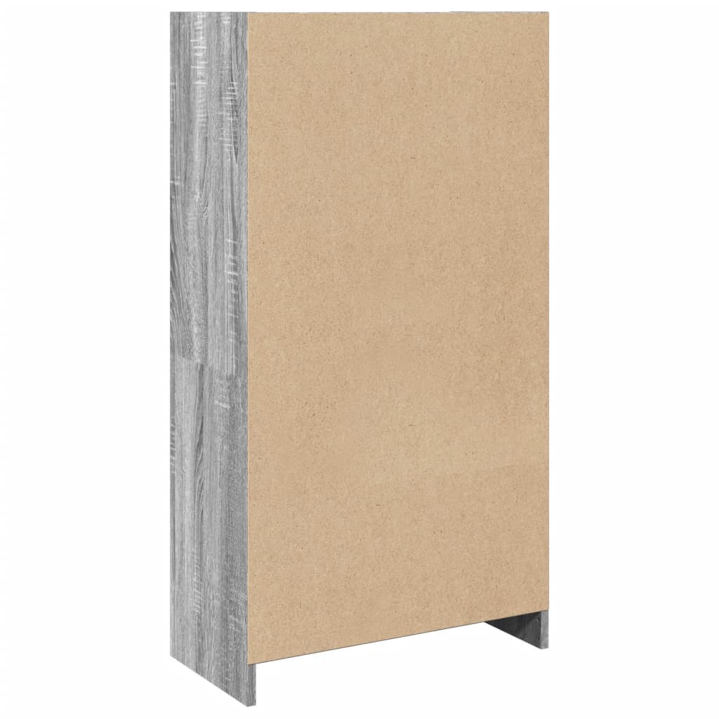 Βιβλιοθήκη Γκρι Sonoma 57x28,5x107,5 εκ. από Επεξεργασμένο Ξύλο - Pakobazaar